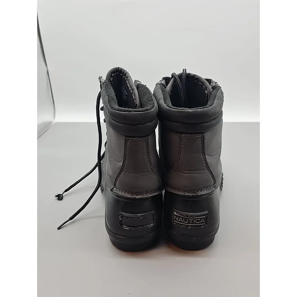 Nautica Mens size 11 channing grey gray Duck Boots-Waterproof Snow Boot#00S